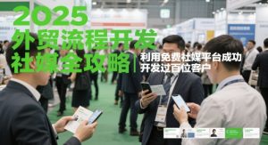 2025外贸流程开发社媒全攻略，利用免费社媒平台成功开发过百位客户-甬战资源库