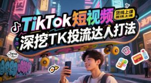 TikTok短视频带货线上课，深挖TK投流达人打法-甬战资源库