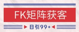 小红书某音FK赛道引流获客 自热矩阵日引200+【揭秘】-甬战资源库