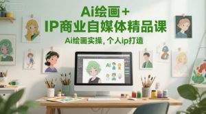 Ai绘画+IP商业自媒体精品课，Ai绘画实操，个人ip打造-甬战资源库