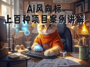 Ai风向标-附100种项目案例玩法-0基础小白到大神ai视频商业应用教学-甬战资源库