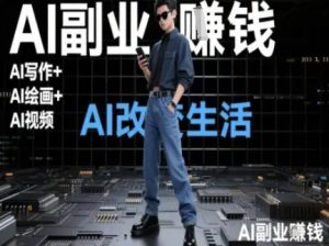 AI改变生活（Ai写作+AI绘画+Ai视频），AI副业挣钱-甬战资源库