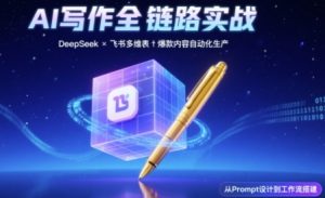 AI写作全链路：DeepSeek结构化Prompt+飞书多维表打造爆款内容体系-甬战资源库